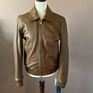 Each Other Paris Leather Bomber Jacket